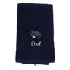 Always Looking Good Embroidered Navy Lawn Bowls Towel for Dad