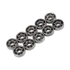Xinrub Ball Bearings, 10 Pieces Steel Miniature 608 Ball Bearings for Fingertip Toys 8 22 7 mm Ball Bearings Miniature Deep Groove Ball Bearing