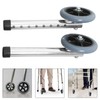 Healvian 2pcs Adjustable Walker Replacement Wheels Lightweight Aluminum Caster for