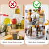 KEWUZY Kitchen Organiser, Rotating Spice Holder, 2 Levels, 360° Turntable