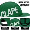 CLAPE 5 Panel Cap Men Women Short Peak Baseball Cap