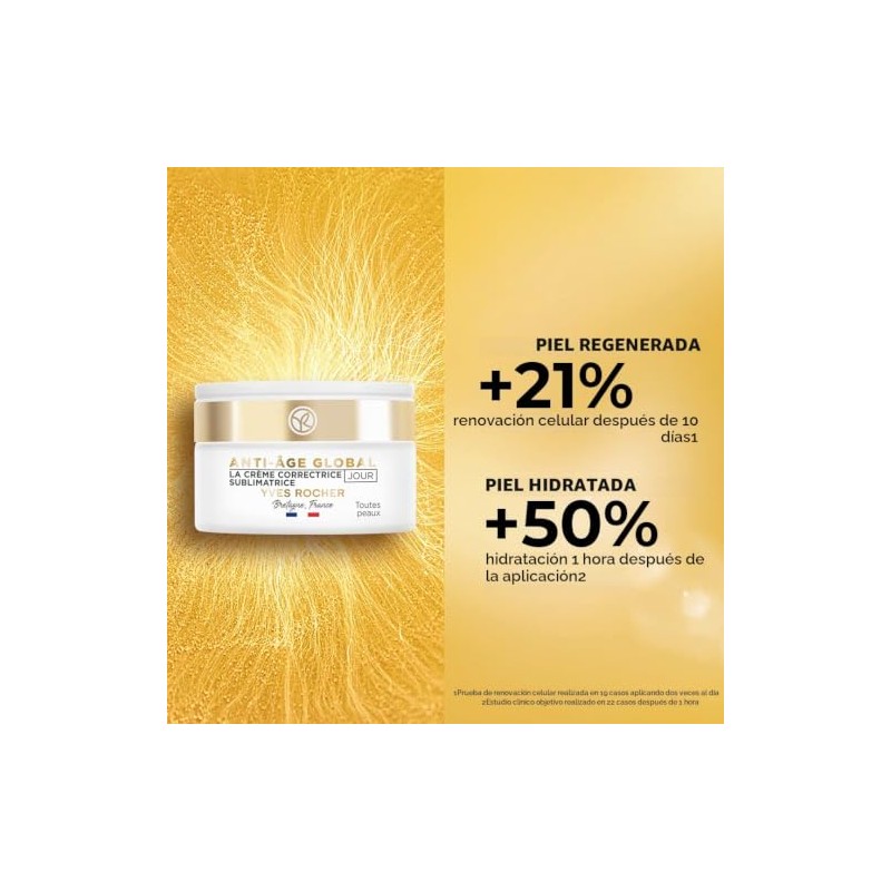 Yves Rocher Crema Facial De Día Rejuvenecedora Anti-Age Global 50
