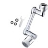 1080° Rotary Faucet Extender, Brass Sink Faucet Aerator Extension, Universal