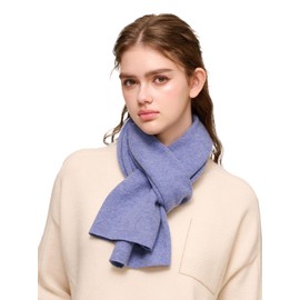 NUOHEMULE 100% Cashmere Scarf for Women, Dreamy Soft Knitted Winter Scarf in a Gift Box, Gift Ideas for Women Winter, Dusty blue