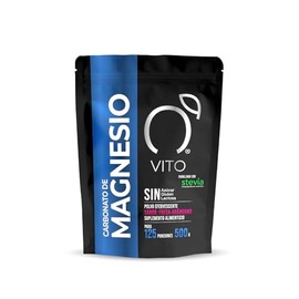 VITO Vitaminas Totales | Magnesio en Polvo | Suplemento Efervescente Sabor Fresa-Arándano Endulzado con Stevia | 120 porciones | 500 g