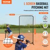 VEVOR L Screen Baseball for Batting Cage, 7x7 ft Baseball
