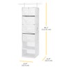 Whitmor Multi-Functional Hanging Organizer with Drawer Inserts- 5 Section -