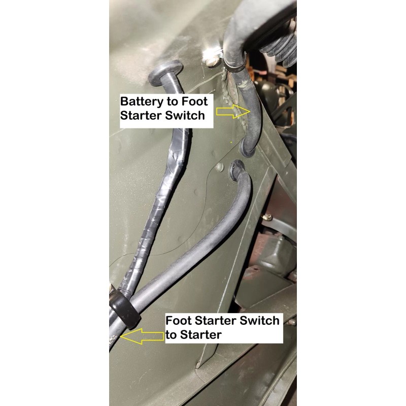 M151 M151A1 M151A2 MUTT - Positive & Neg Battery Cable
