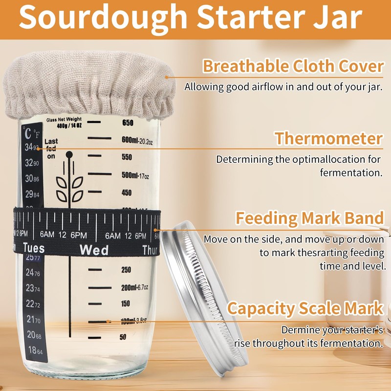Banneton Bread Proofing Basket Set, 11 Inch Sourdough Proofing Basket