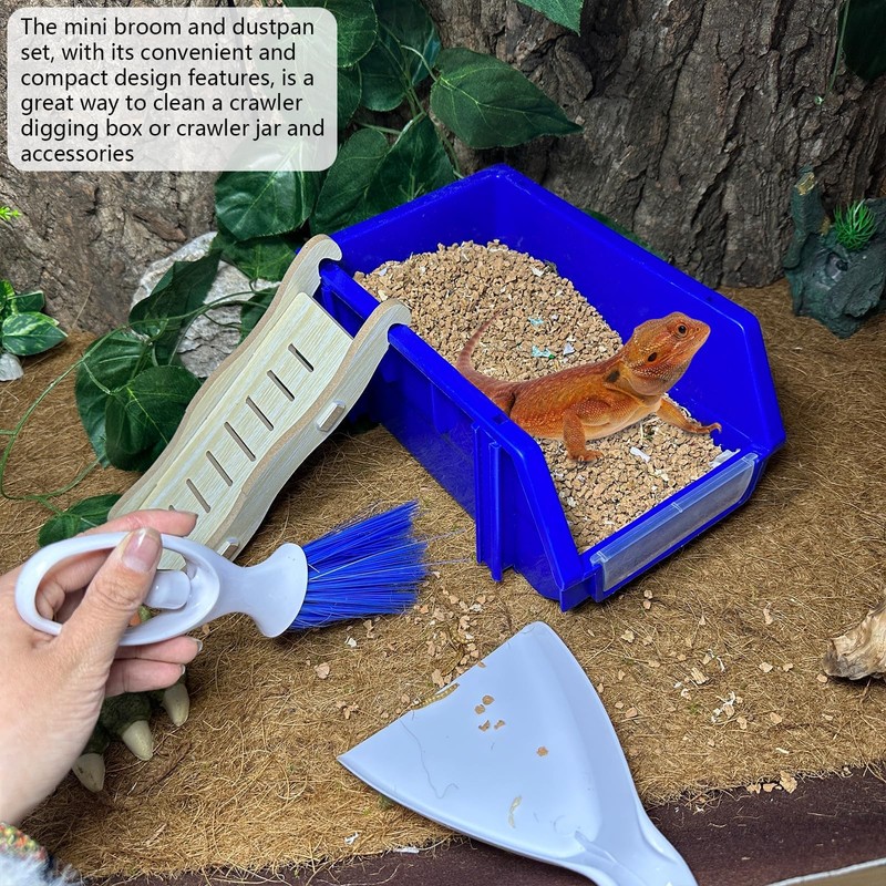 Reptile Digging Box Plastic Leopard Gecko Burrowing Habitat Hide Box