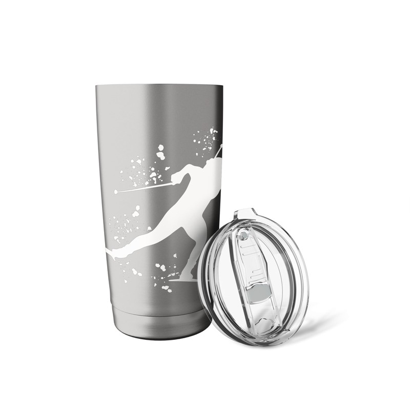 Biathlete Nordic Skiing Biathlon Stainless Steel Insulated Tumbler
