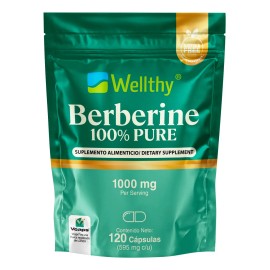 Berberina 100% Pura 120 Cápsulas Wellthy
