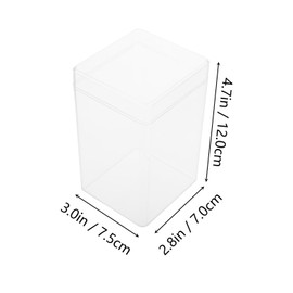 MAGICLULU 4Pcs Acrylic Display Box Transparent Storage Case for Collectibles and Items Sturdy for Character Models and Home Organization