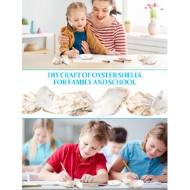 Letravagance 30Pcs Extra Large Oyster Shells for Crafts  5"-6" , Oyster Shell for Crafting Seashells for CraftsPaintingWeddingChristmasBeach Theme Decor and CleanOdor-Free Sea Shells for Crafting