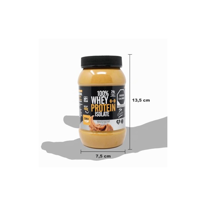 ONTOP CREMA DE CACAHUATE SABOR NATURAL + WHEY PROTEIN ISOLATE