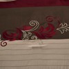 Chezmoi Collection Napa 7-Piece Luxury Leaves Scroll Embroidery Bedding Comforter