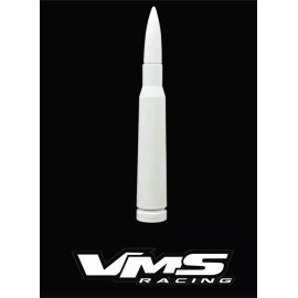 VMS RACING Telescopic White Bullet Antenna for Ford Trucks All Years F150 F250 F350 F450
