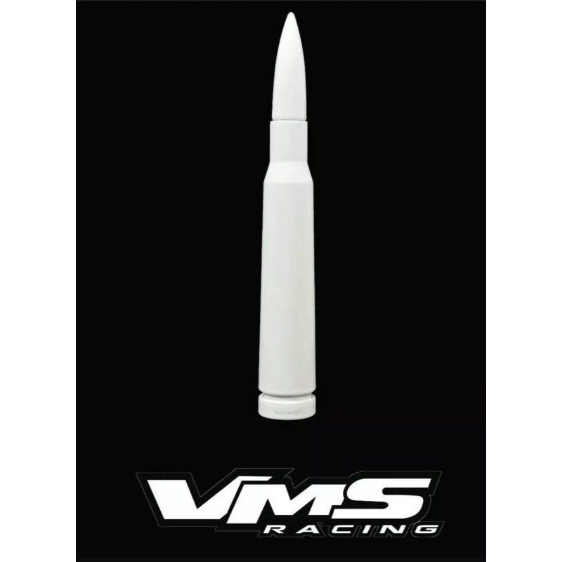 VMS RACING Telescopic White Bullet Antenna for Ford Trucks All