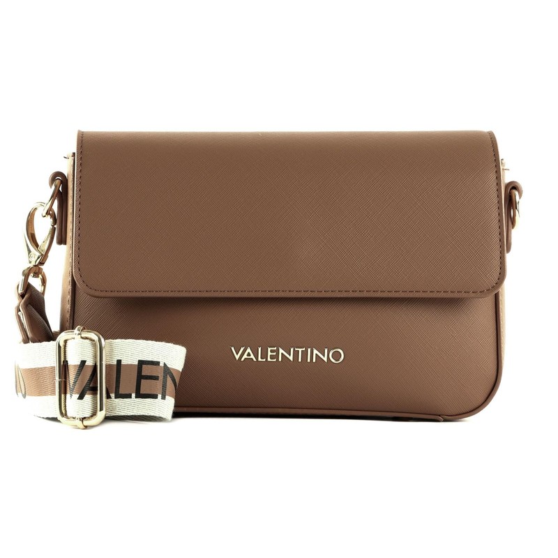 VALENTINO Zero Re Pattina Flap Bag Cuoio, Cuoio