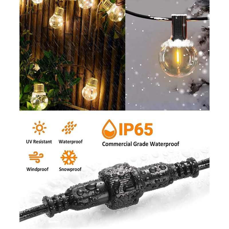Bexdir Waterproof Extension Cable 2Pin,16AWG Extension Lead Waterproof Cord,IP68 Extension