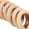 50 PCS Unfinished Wooden Rings for Crafts - Hanging Basket