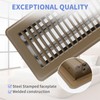 Howeall 4" x 10" Floor Register - Heavy Duty Steel