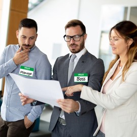 Zacool 480 Pcs Green Name Tag Stickers (3 "x 2") Identification Badges,Peel and Stickers "Hello My Name is" Name Tags Stickers Newborn Baby Name Sticker for Themed Party Family Home School Office