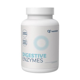 nutriADN Digestive Enzymes – Enzimas Digestivas con Amilasa(120MG), Proteasa(150 MG), Lipasa (40 MG), Lactasa (50 MG) , Celulasa(40 MG), Jengibre y Be