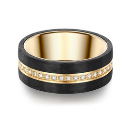 Trilani Female Stainless steel Zirconia (CZ) Band Ring