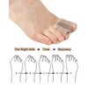 Golbylicc Bunion Toe Separators for Overlapping Toes Women Men, Gel