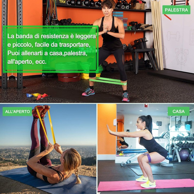 Resistance Bands, AGM Exercise Loop Band, Exercise Bands for Legs