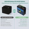 Litime 12V 30Ah LiFePO4 Lithium Battery 30A BMS Deep Cycles
