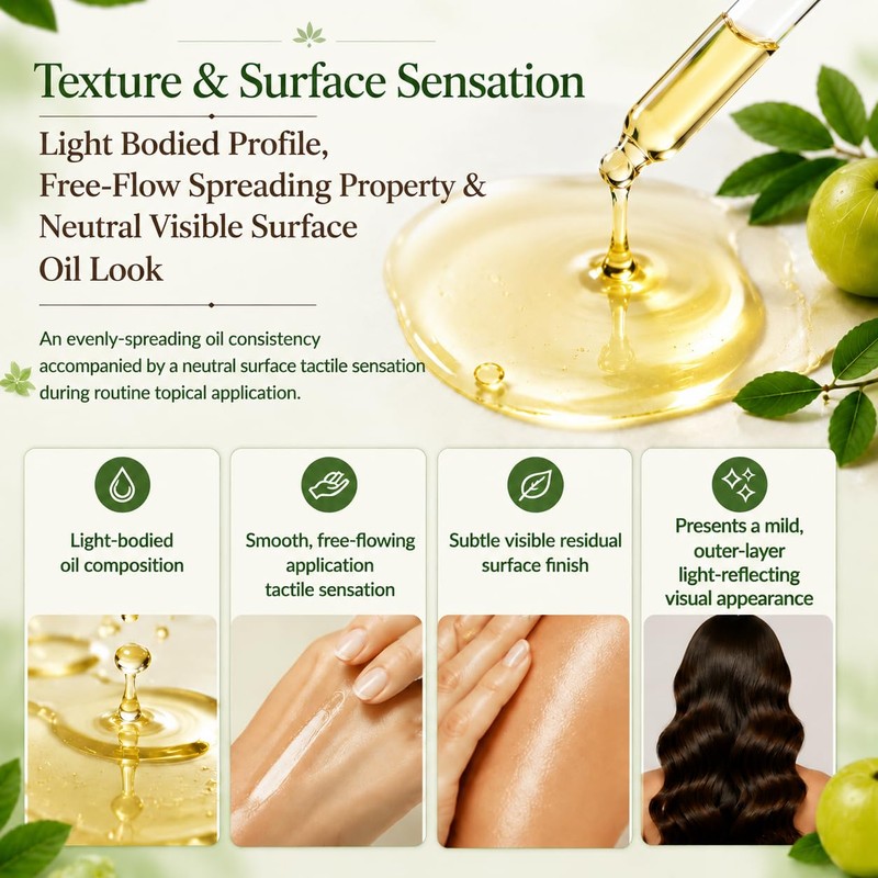 Amla Fruit Oil, Plant‑Derived Multi‑Purpose Nourishing Beauty Oil, Lightweight &