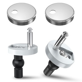 YOURKAY 2 x screws for toilet seat, toilet seat attachment, stainless steel hinge toilet seat toilet hinges, soft-close mechanism, toilet seat attachment from above, toilet seat attachment for most