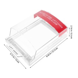 Uonlytech Alarm Switch Protective Cover Fire Screen Switch Cover Guard Cover Stopper Plastic Transparent
