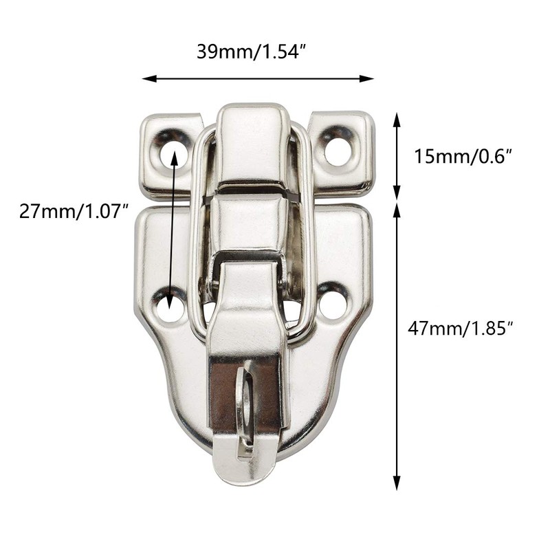 SDTC Tech 2-Pack Retro Silver Style Box Toggle Latch Antique