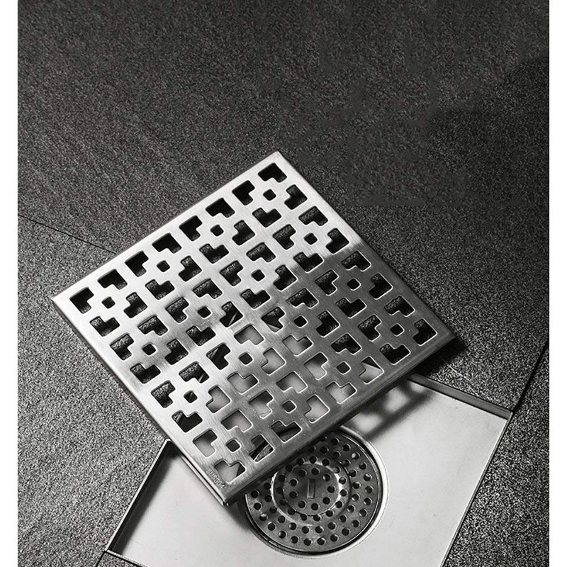 Shower drain, floor drain, stainless steel drain channel, siphon with