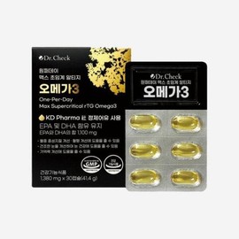 Elumam Dr. Check One Per Day Max Supercritical Altige Omega 3 30 Capsules (23501021) / 엘루맘 닥터체크 원퍼데이 맥스 초임계 알티지 오메가3 30캡슐 (23501021)