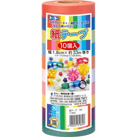 Toyo 113035 Paper Tape, 10 Rolls, Set of 10 Colors