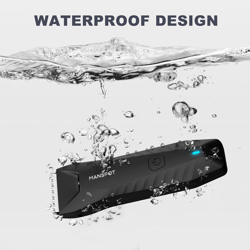 MANSPOT Manscape Body & Pubic Hair Trimmer for Men, Electric