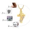 Butterfly Cross Urn Necklace - Cremation Jewelry for Ashes, Men
