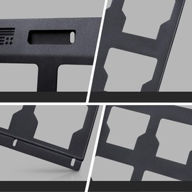Packout Plate Compatible for milwaukee,NLZDDQ Packout Quick Connect Compatible for milwaukee,Two Black Half Plate,The Black Mount Wall Organizer