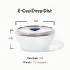 Anyday 8-Cup Microwave Cookware & Glass Container with Glass Lid,