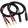 CESS-152-3f Banana Plug to RCA Cable, Phono Banana Speaker Cable,