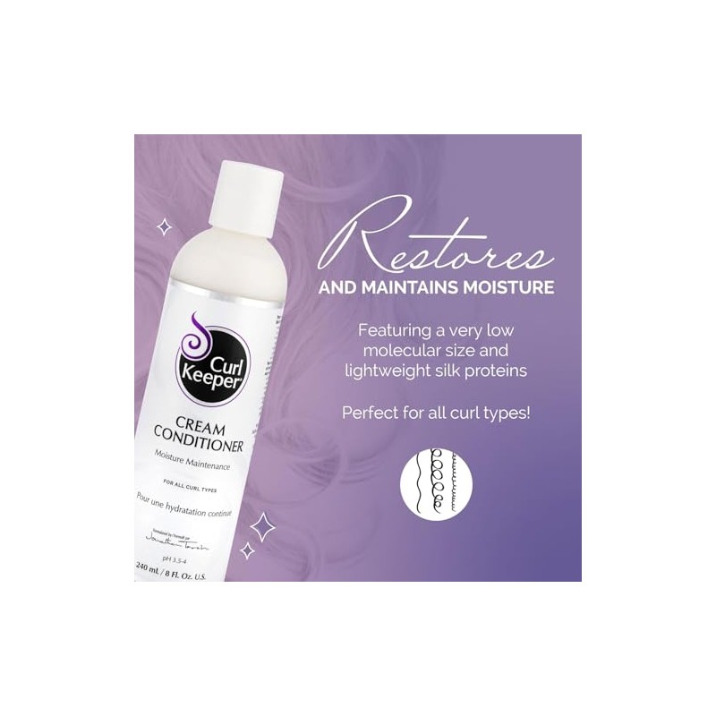 Curl Keeper Acondicionador, 236 ml, 8 fl oz, Para Cabello