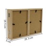 Smiling Art Foldable Photo Frame for 3 Landscape and Portrait
