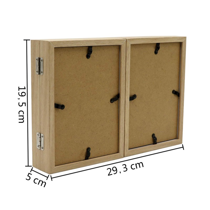 Smiling Art Foldable Photo Frame for 3 Landscape and Portrait