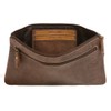 LEAS Banktasche & Geldtasche im Vintage-Style Echt-Leder, braun Special-Edition