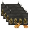 YAYODS 4 Pack Rabbit Hay Feeder Bag, 4 Holes Hanging