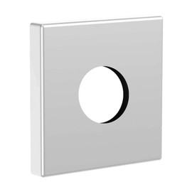 Heyalan Shower Arm Flange Plate Polish Chrome Modern Shower Escutcheon Cover Plate 1.95'' Shower Head Arm Replacement Cover Plate, Square Escutcheon Wall Cover 1pc